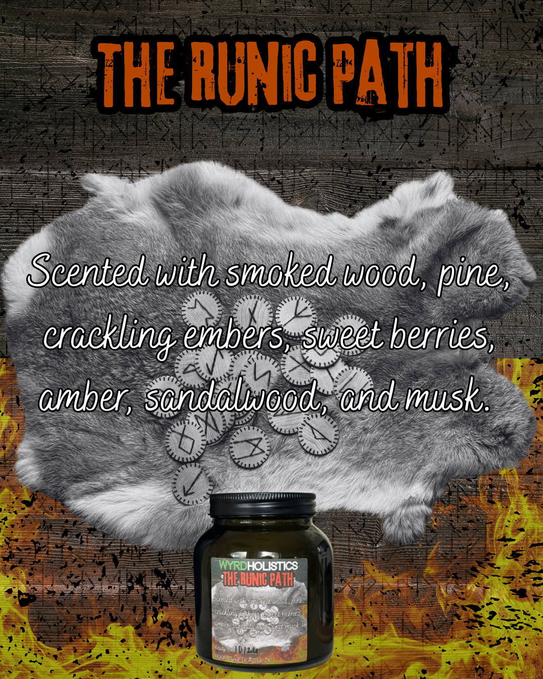 The Runic Path // Hand Poured Soy Wax Candle