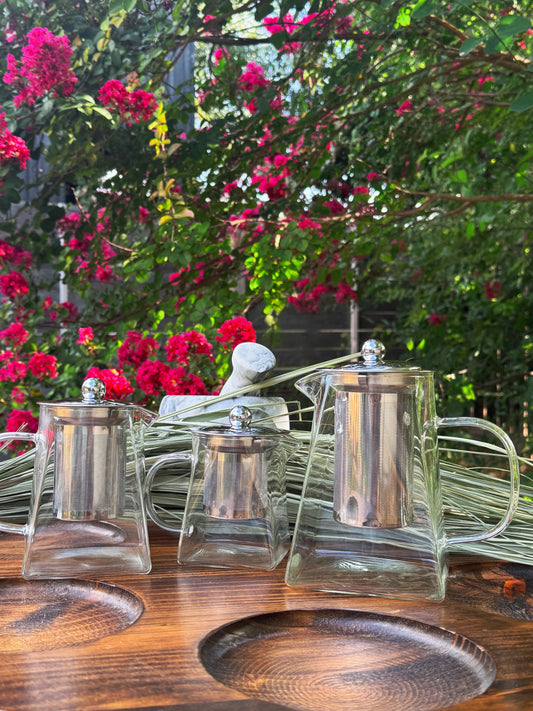 Glass Tea Kettle w/ Strainer
