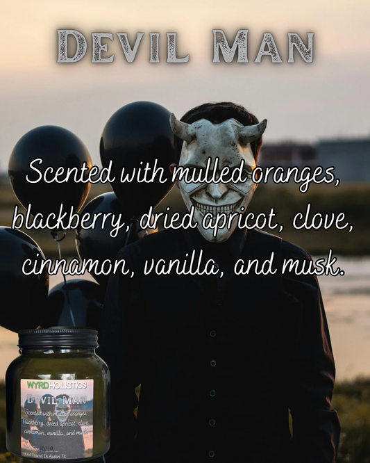Devil Man // Hand Poured Soy Wax Candle