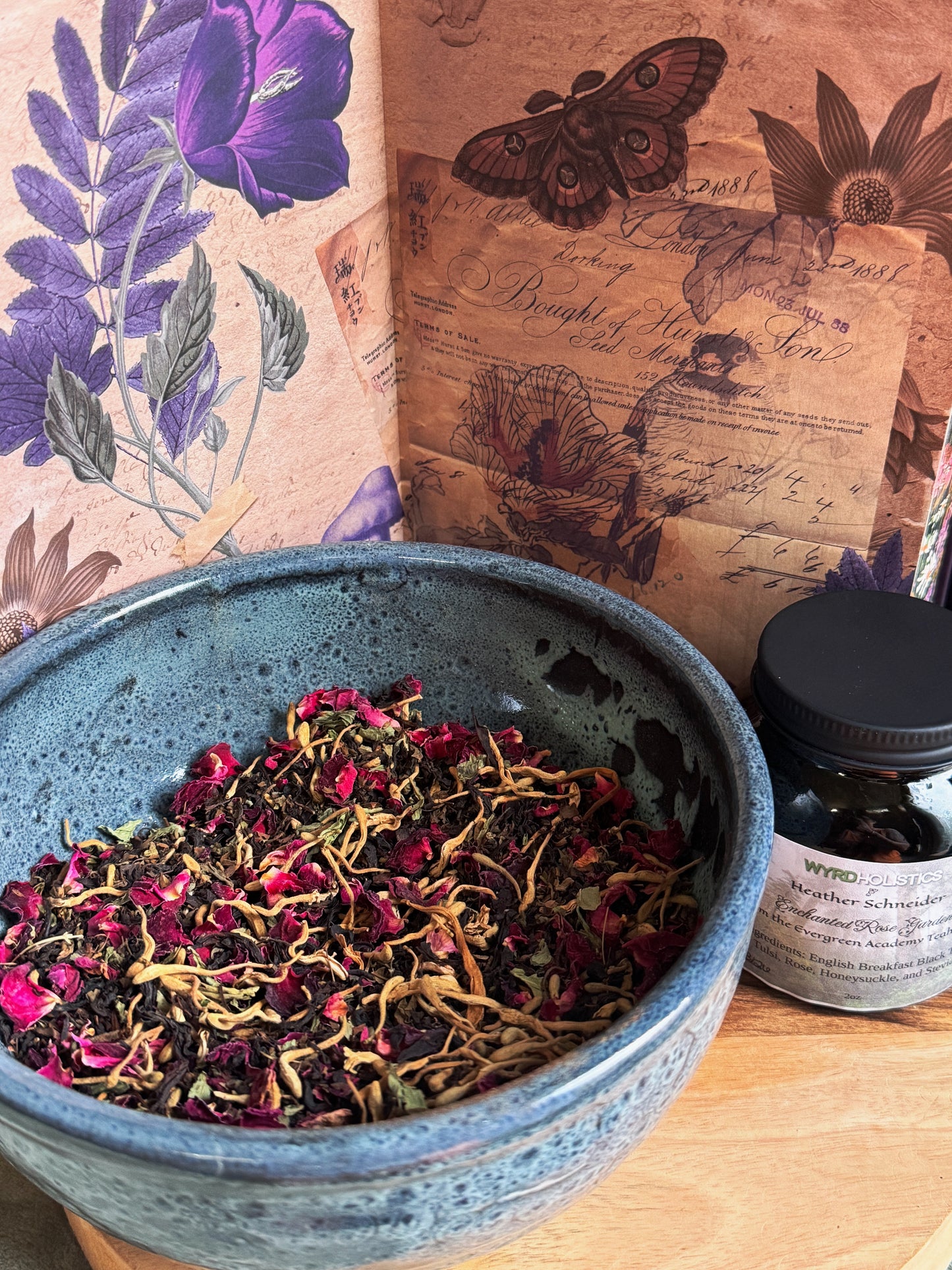 Enchanted Rose Garden // Evergreen Academy Teahouse Collection // Caffeinated
