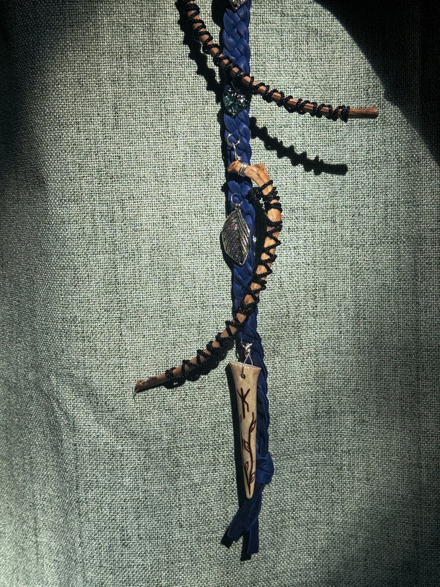 Coyote Protection Hanging // Hand Burned