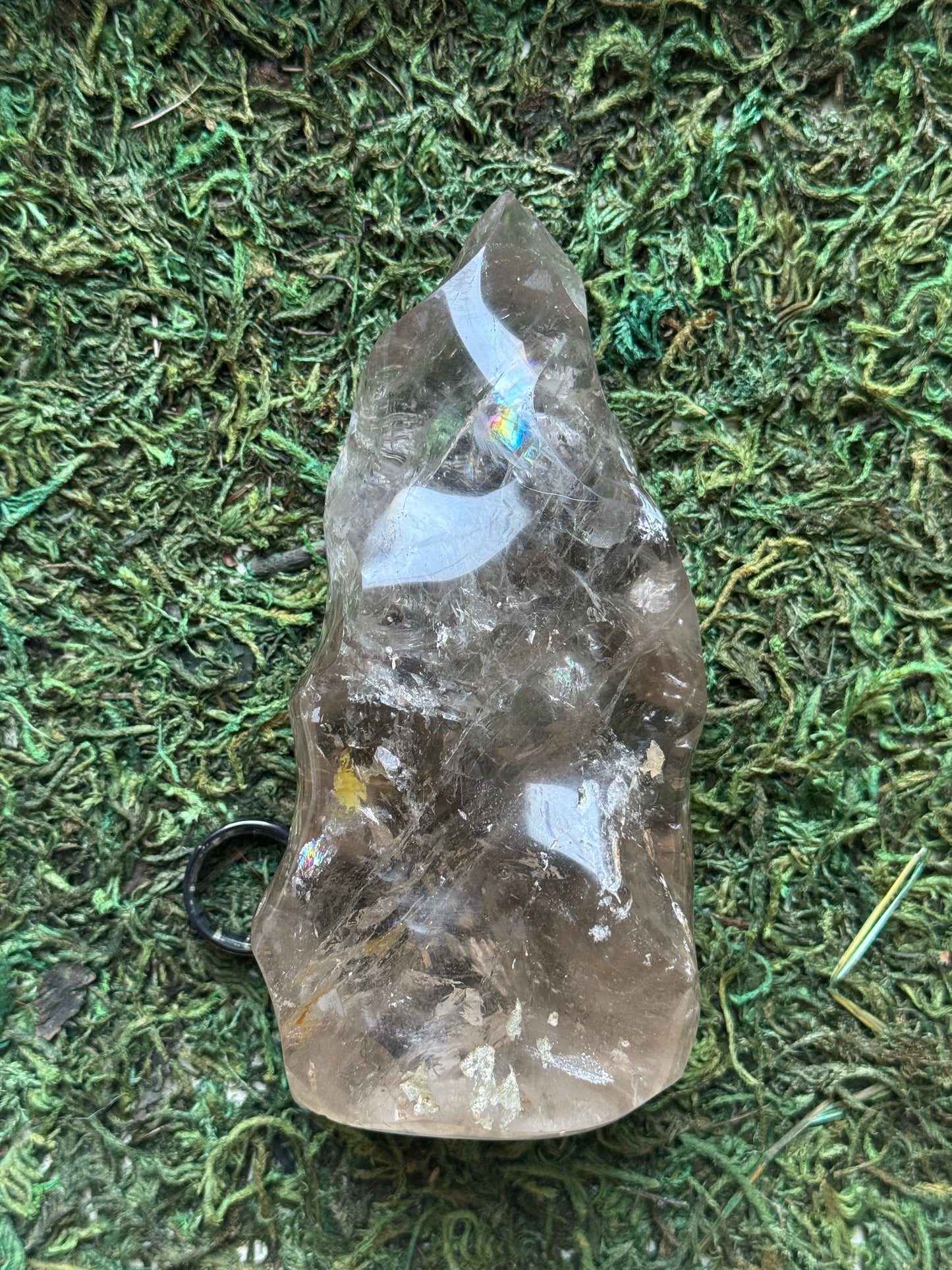 Smokey Quartz Flame // Crystal Carving