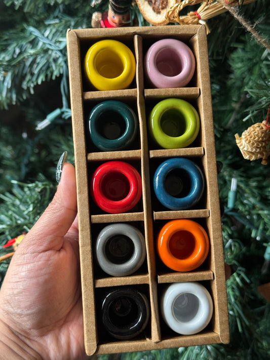 Ceramic Chime Candle Holders