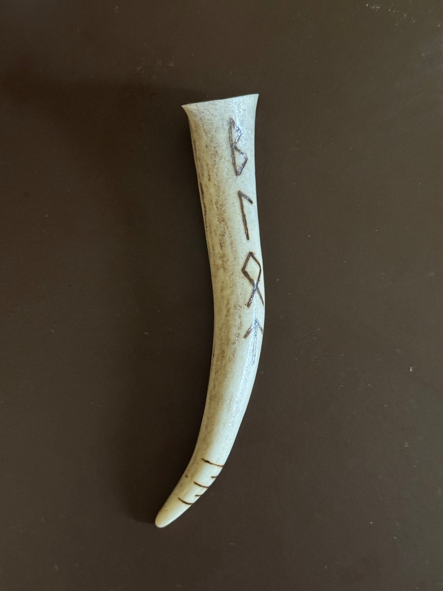 Blot Antler Talisman // Hand Burned