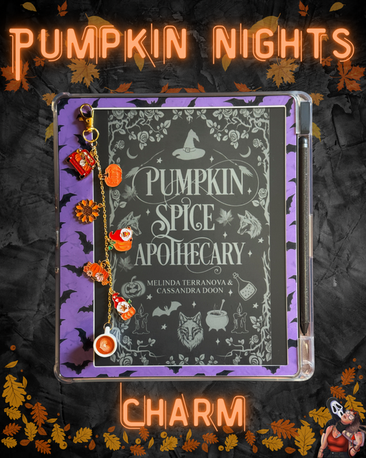 Pumpkin Nights Kindle Charm // Bookish