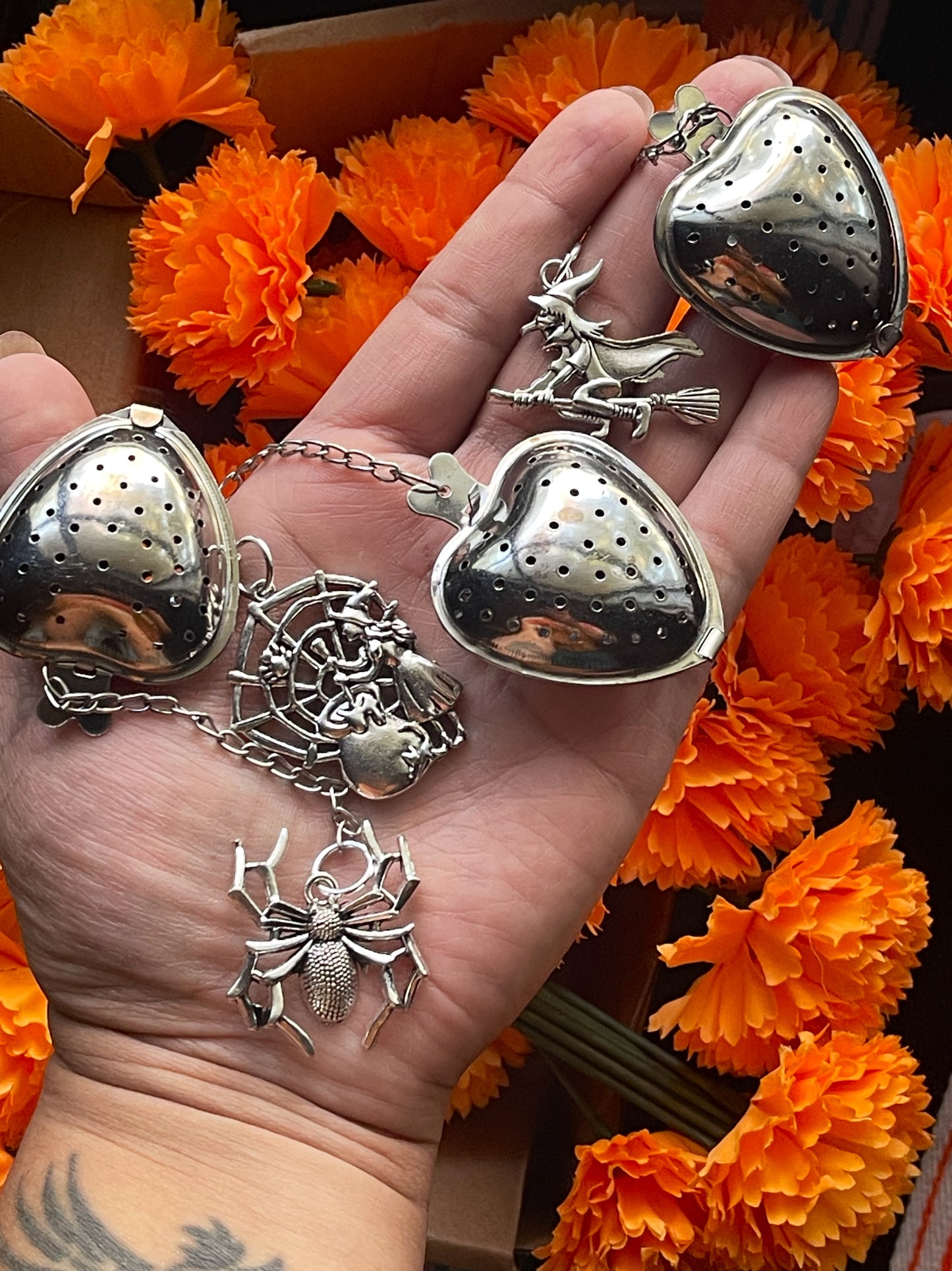 Heart Shaped Spooky Tea Infuser