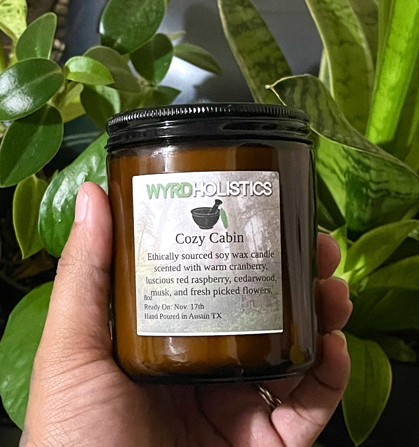 Cozy Cabin Organic Soy Wax Candle