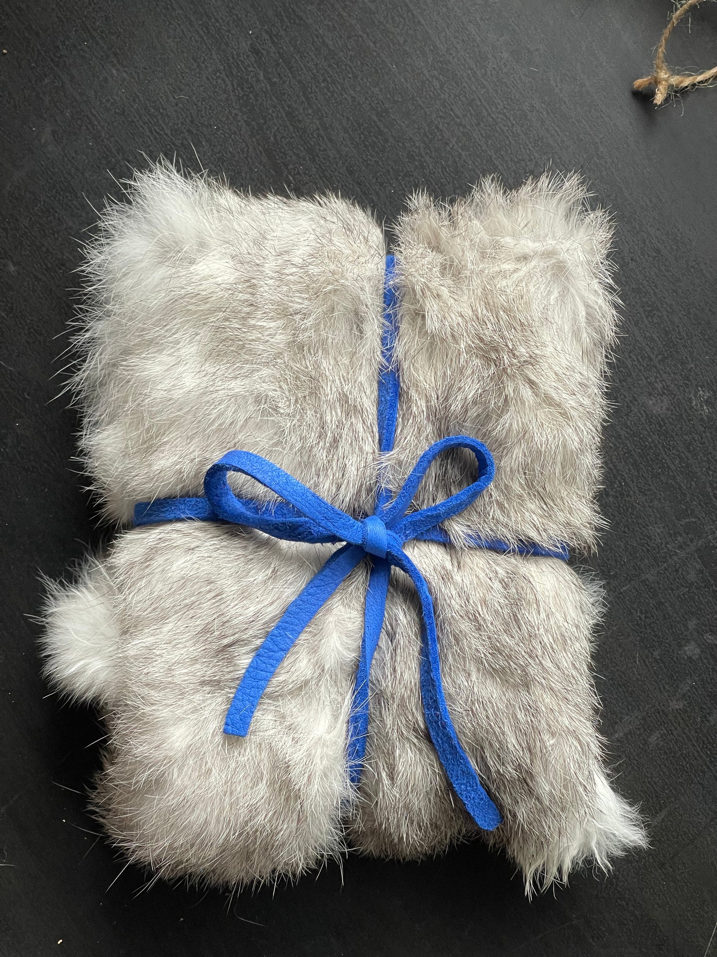 Rabbit Fur Elder Futhark Rune Set