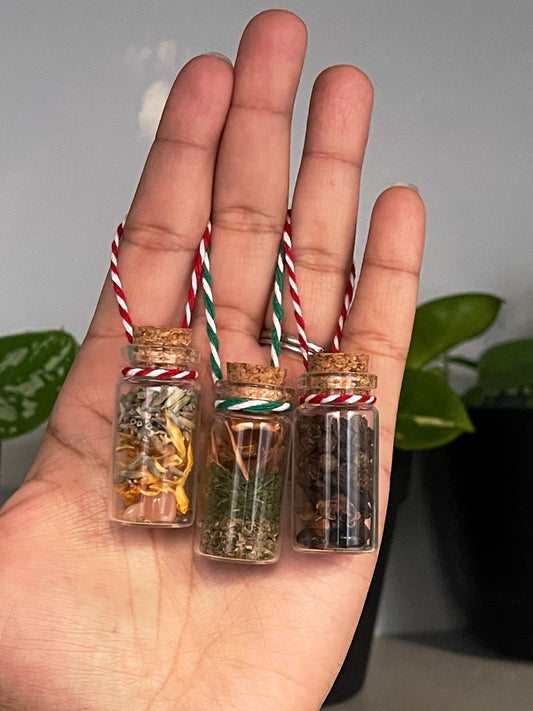 3 Pack Spell Bottle Tree Ornaments