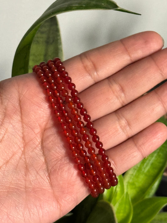 4mm Sm Carnelian Bracelets