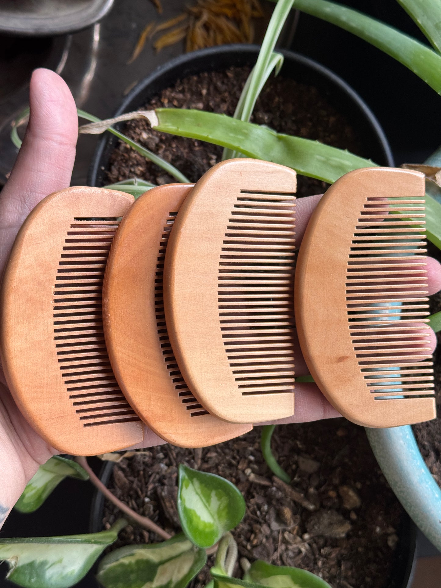 Wooden Beard Combs