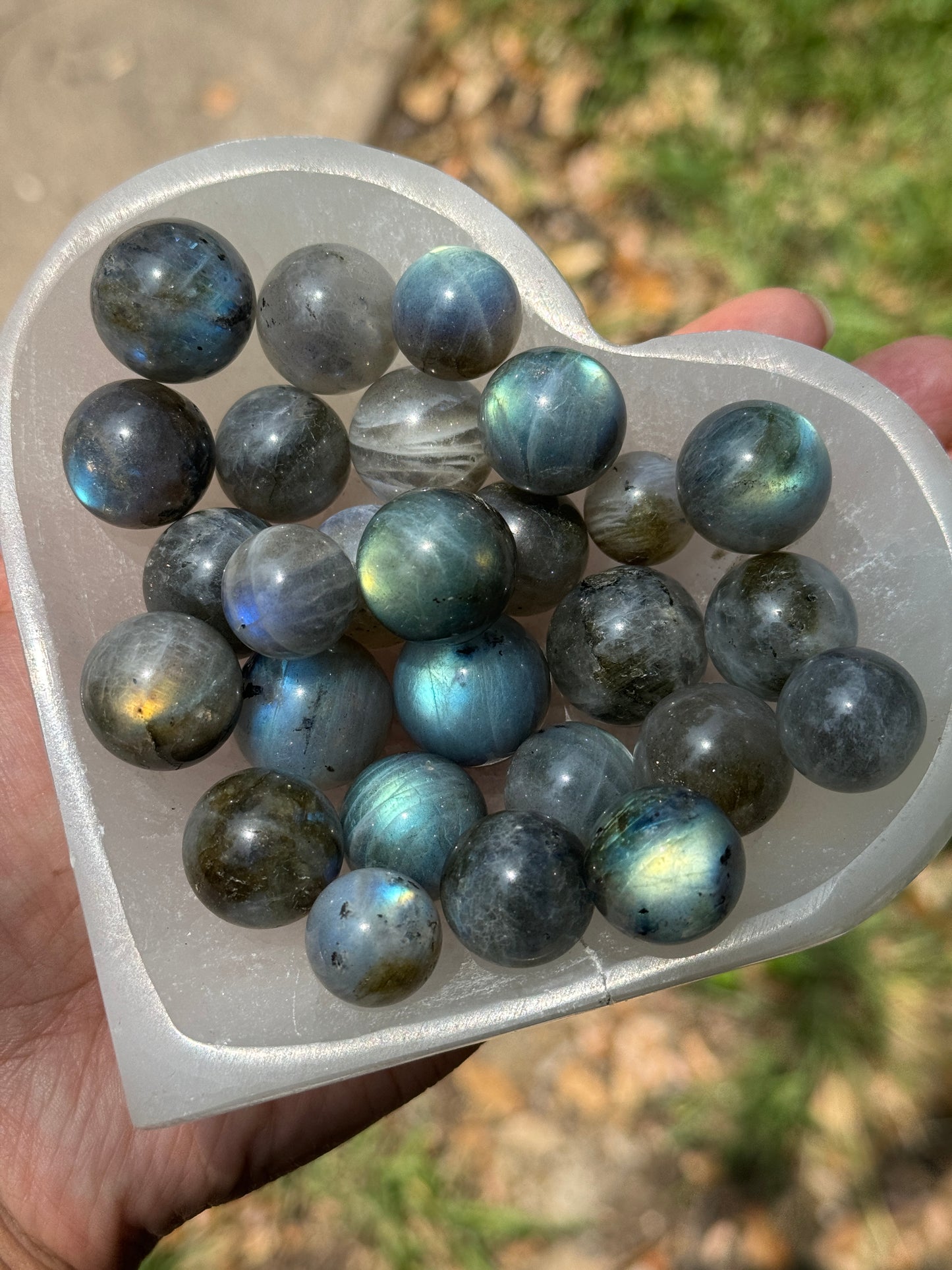 Mini Labradorite Spheres