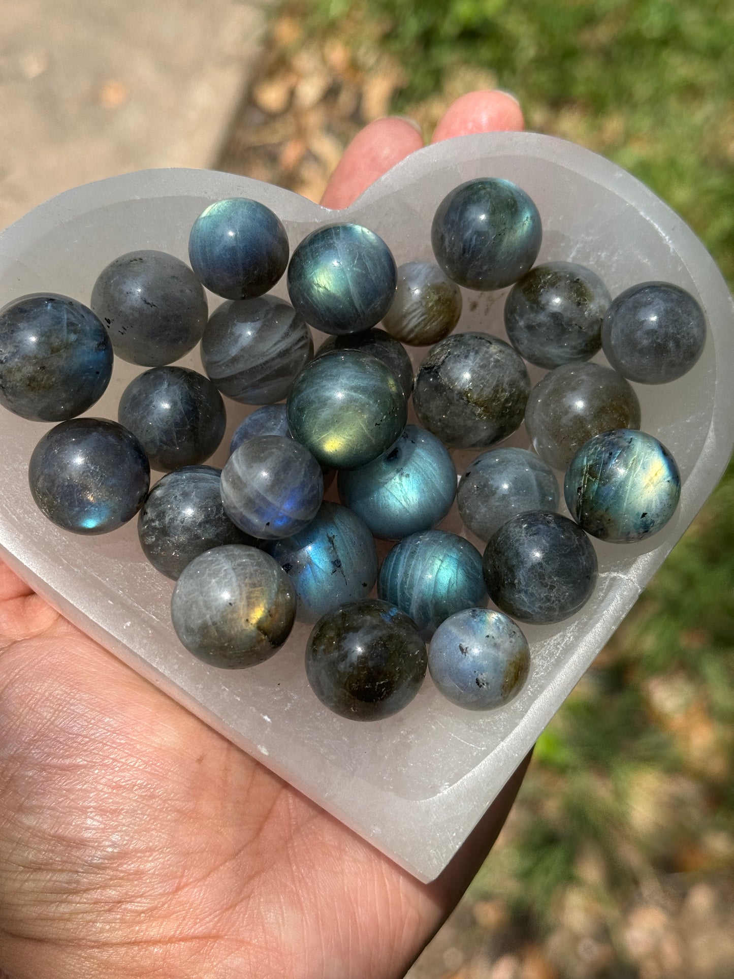 Mini Labradorite Spheres