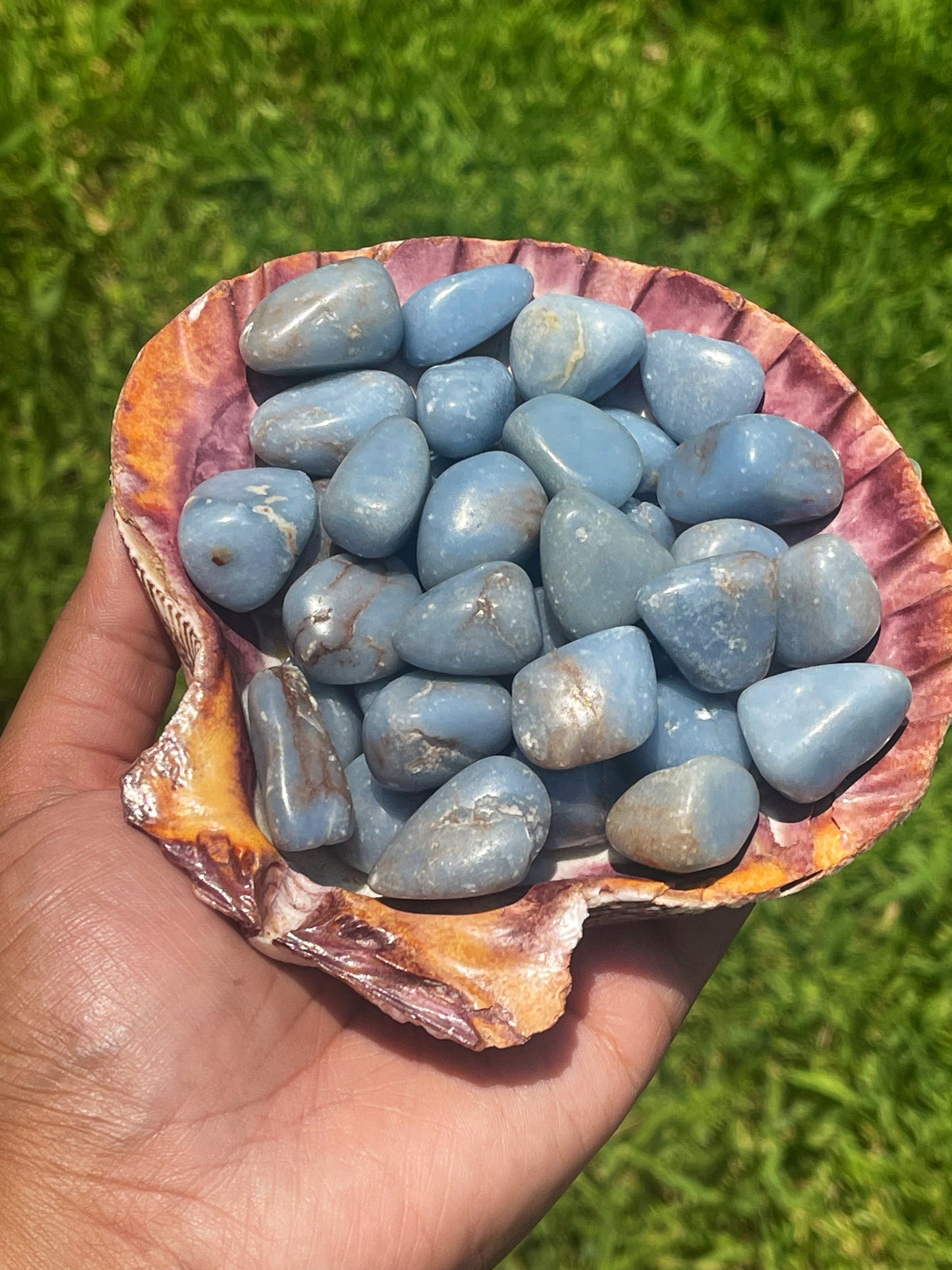 Angelite Sm Tumbles