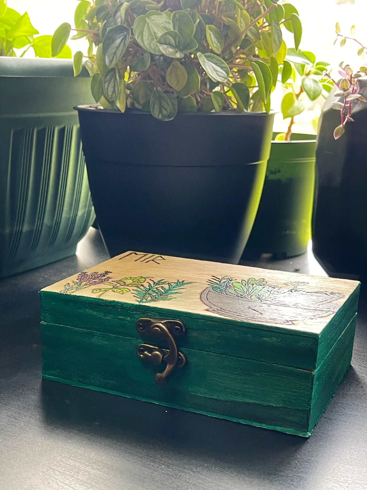 Eir Altar Box Green Witch Altar Box