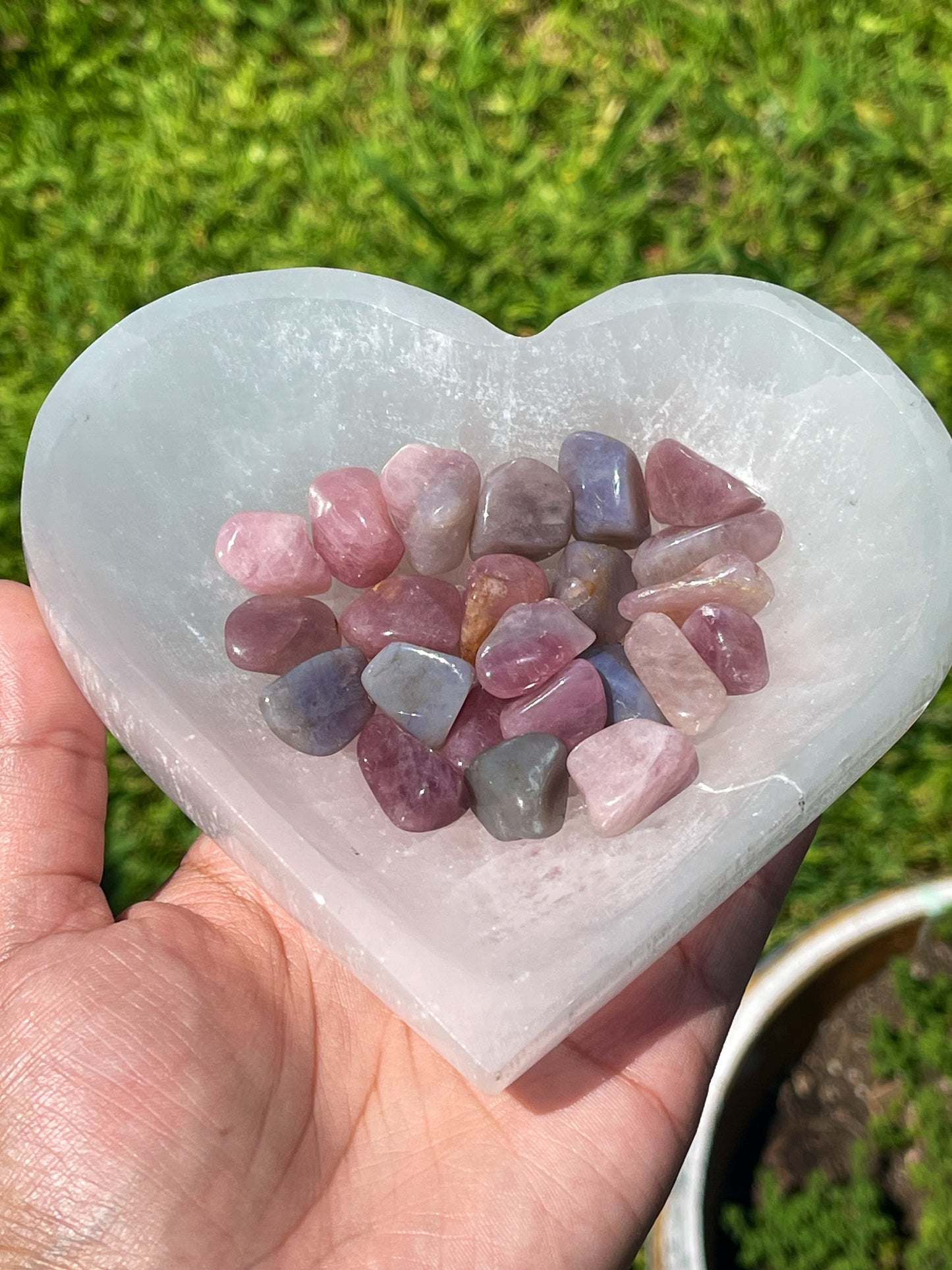 Lavender Rose Quartz Free Forms