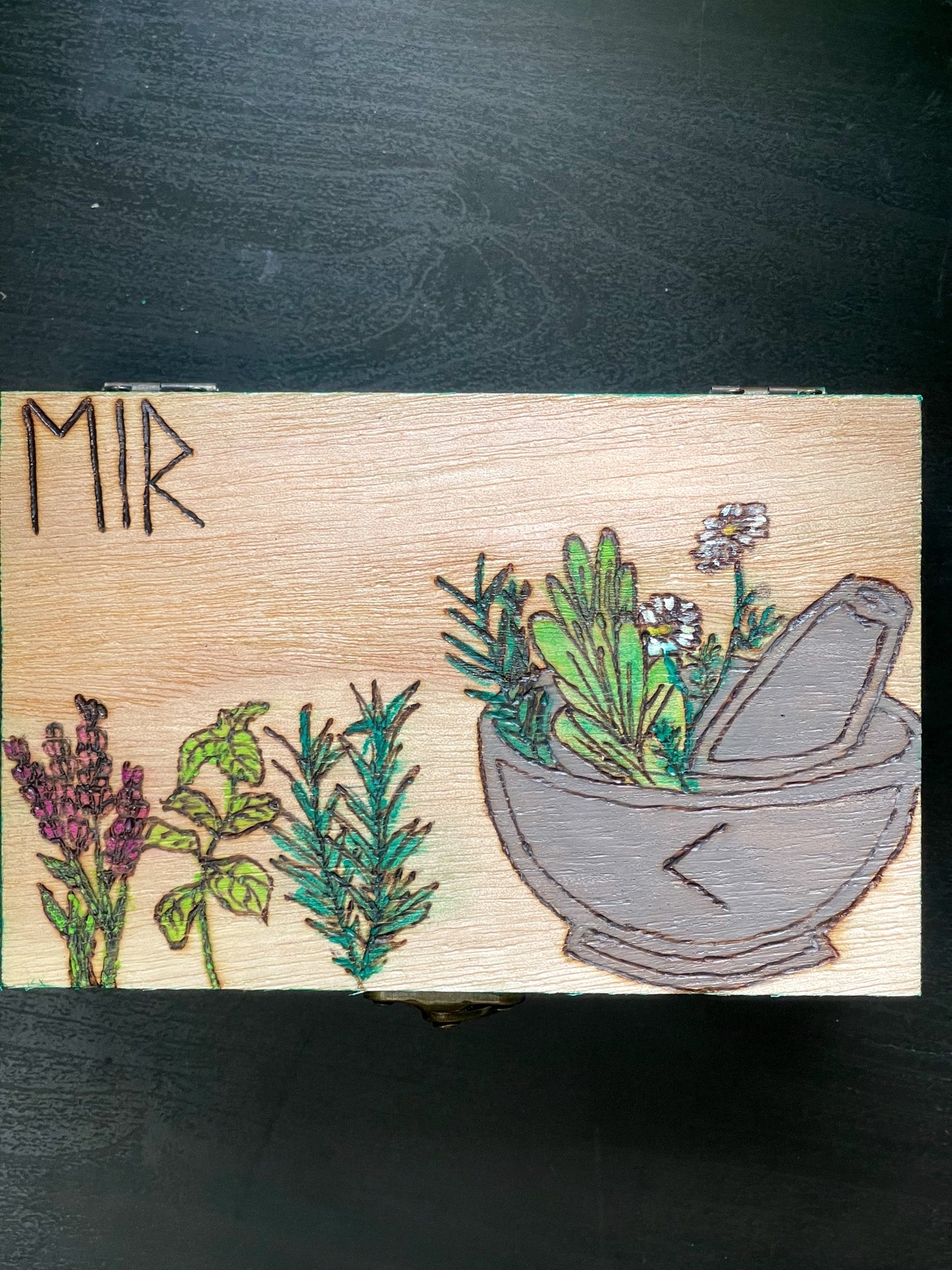 Eir Altar Box Green Witch Altar Box