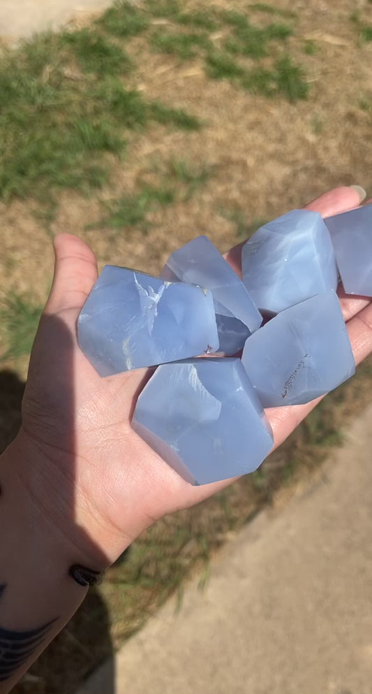 Blue Chalcedony Free Forms