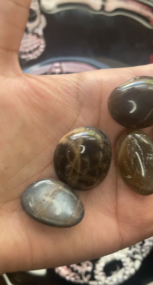 Black Moonstone Tumbles