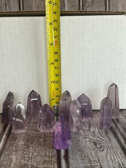 Smoky Brazilian Amethyst Towers Extra Grade High Quality