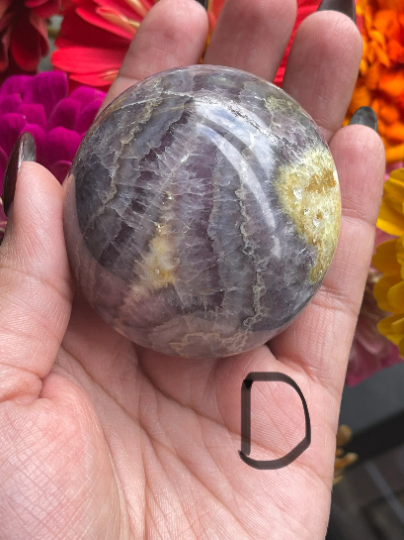 Dream Chevron Amethyst Palm Stones