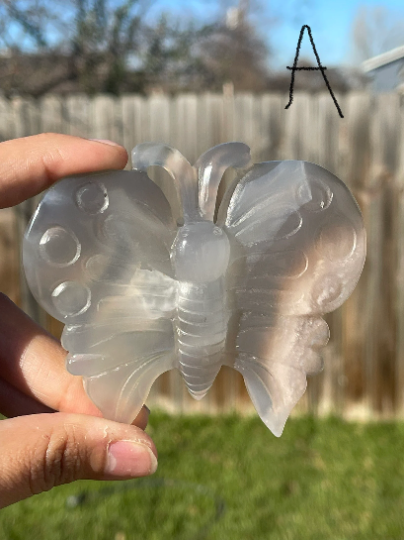 Flower Agate Butterfly