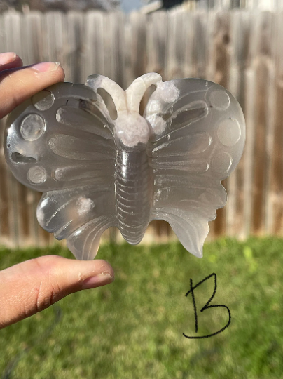 Flower Agate Butterfly