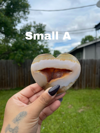 Heart Shaped Druzy Agate