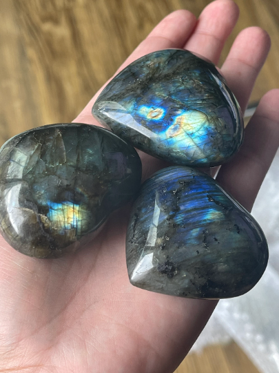 Labradorite Hearts