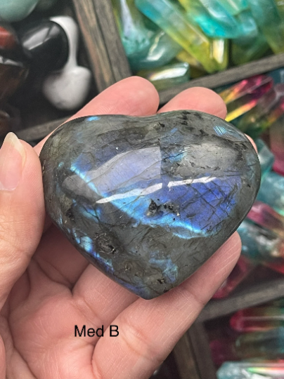 Labradorite Hearts