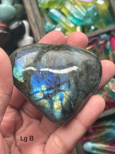 Labradorite Hearts