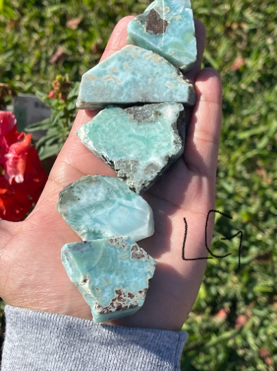 Larimar Free Form Pieces