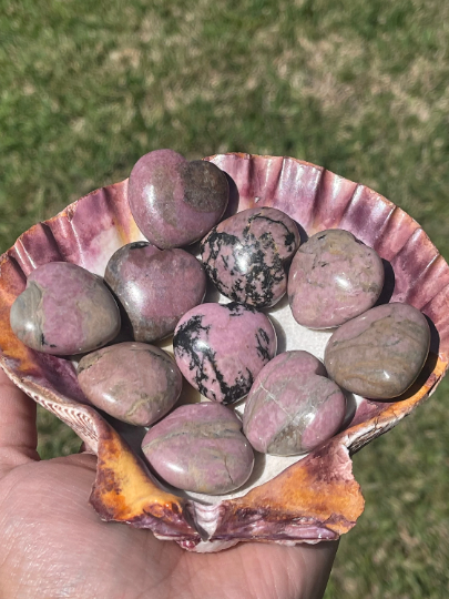 Mini Rhodonite Hearts