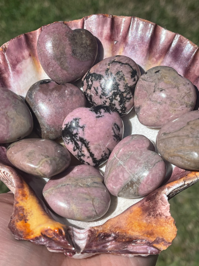 Mini Rhodonite Hearts