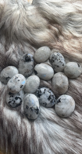 Rainbow Moonstone Palm Stones