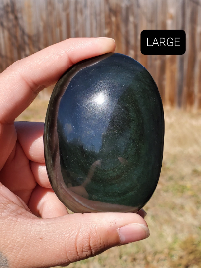 Rainbow Obsidian Palm Stone