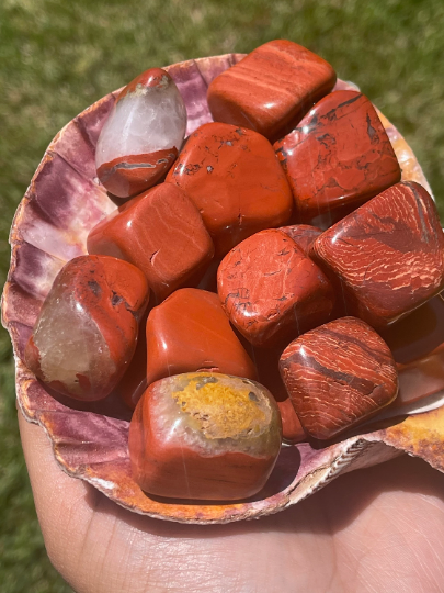 Red Jasper Tumbles Cube Tumbles