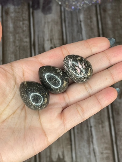 Small Rhodonite Eggs