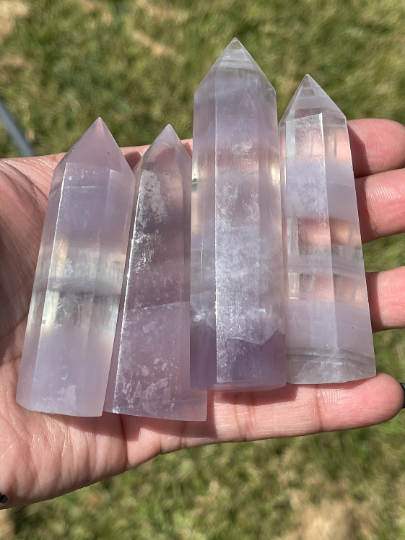 Yttrium Fluorite - Lavender Fluorite Towers
