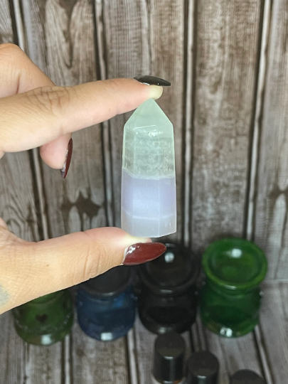Yttrium Fluorite - Lavender Fluorite Towers