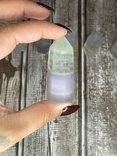 Yttrium Fluorite - Lavender Fluorite Towers
