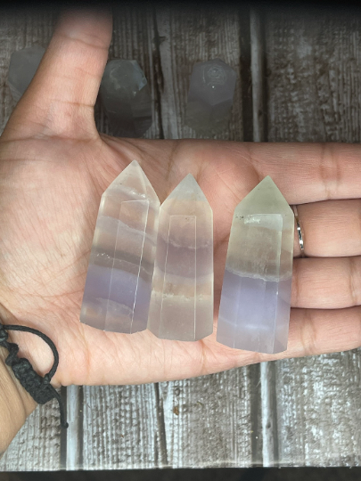 Yttrium Fluorite - Lavender Fluorite Towers