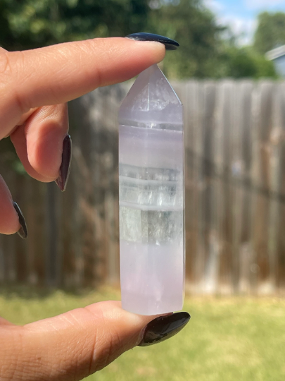 Yttrium Fluorite - Lavender Fluorite Towers