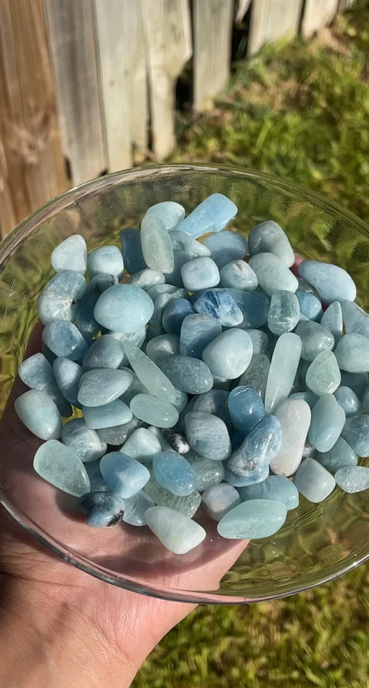 Aquamarine Tumbles 1.5oz