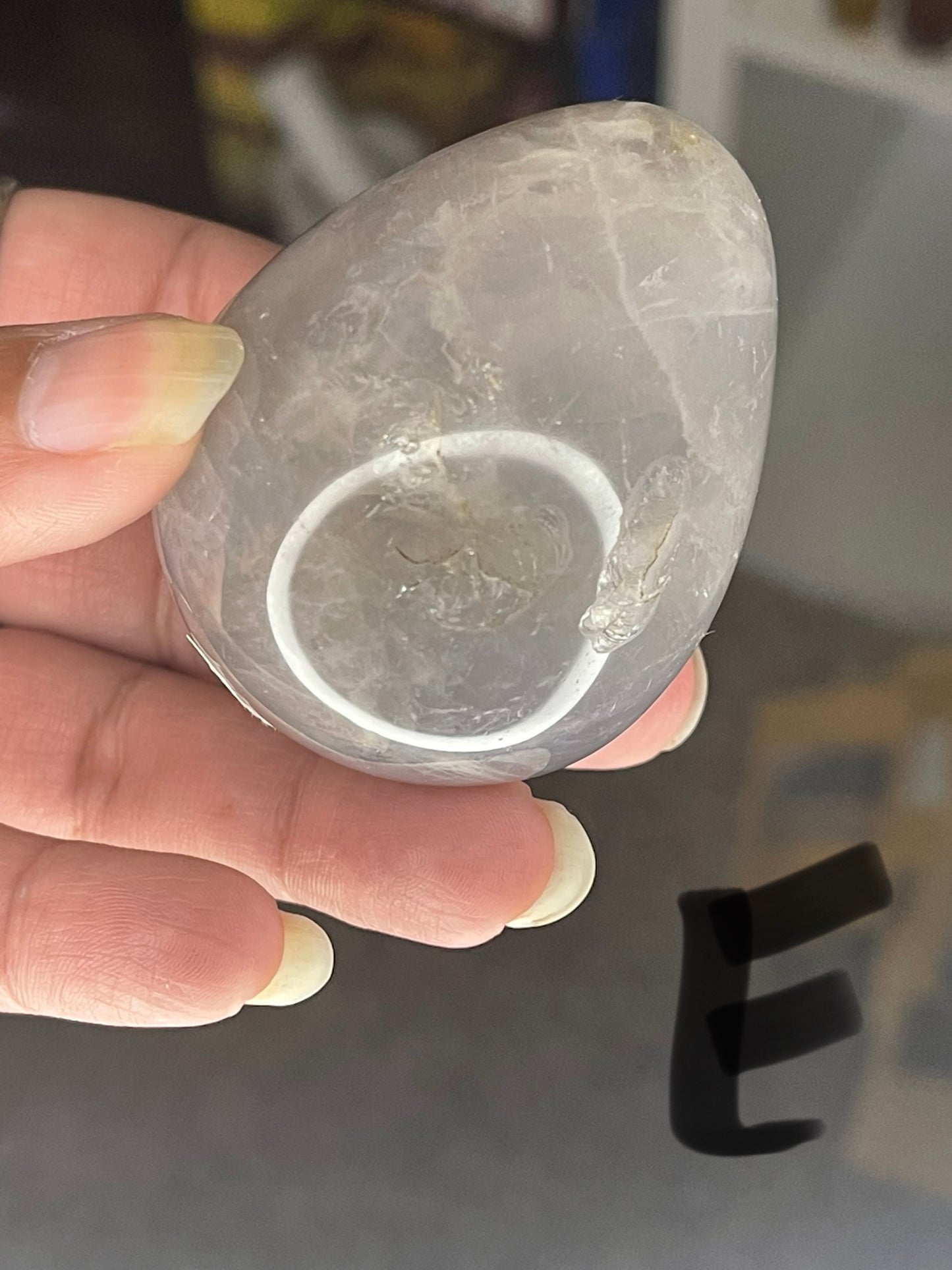 Blue Rose Quartz Egg