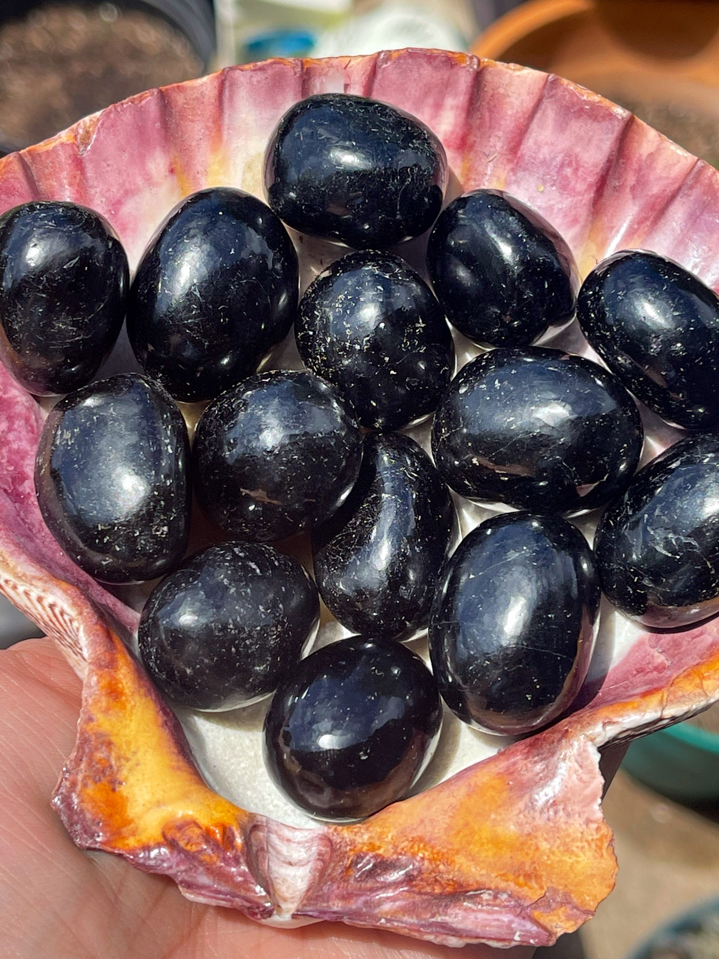 Black Tourmaline Tumbles