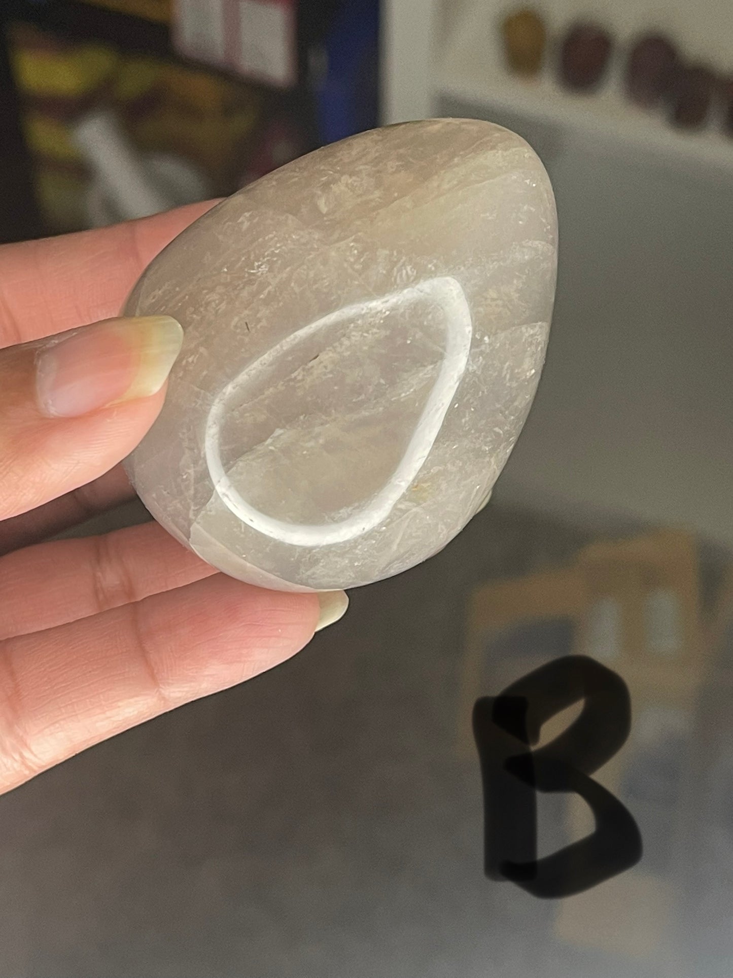 Blue Rose Quartz Egg
