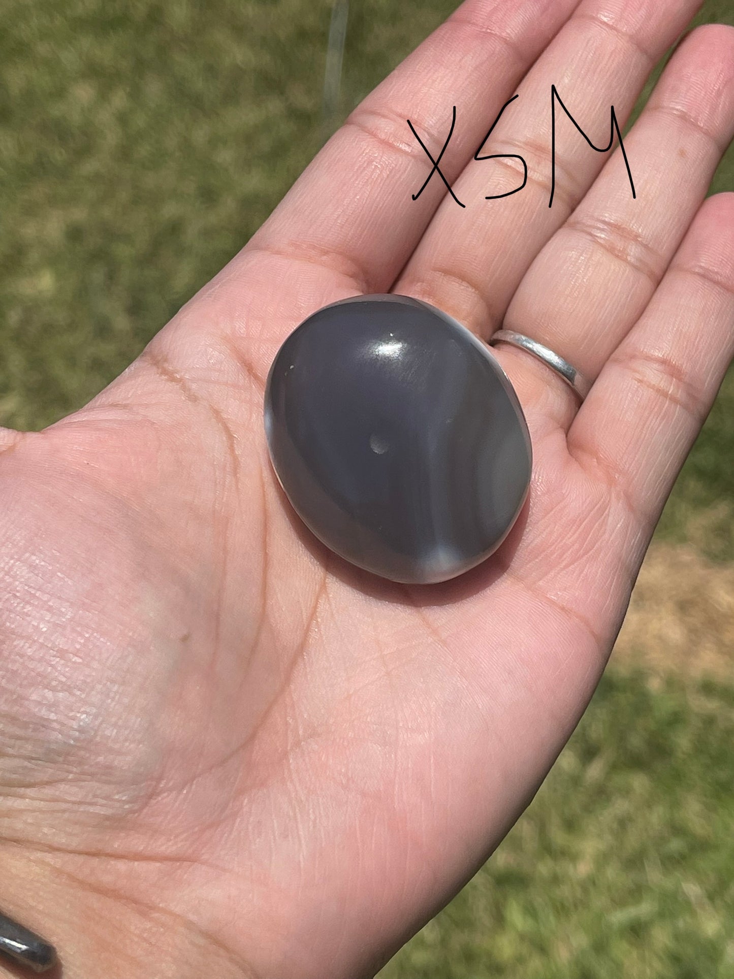 Orca Agate Palm Stones