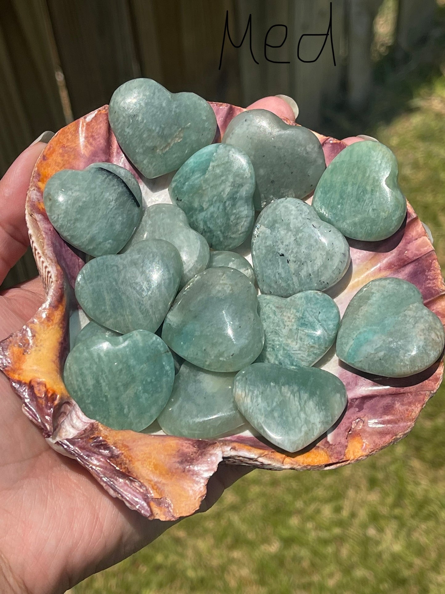 Amazonite Hearts