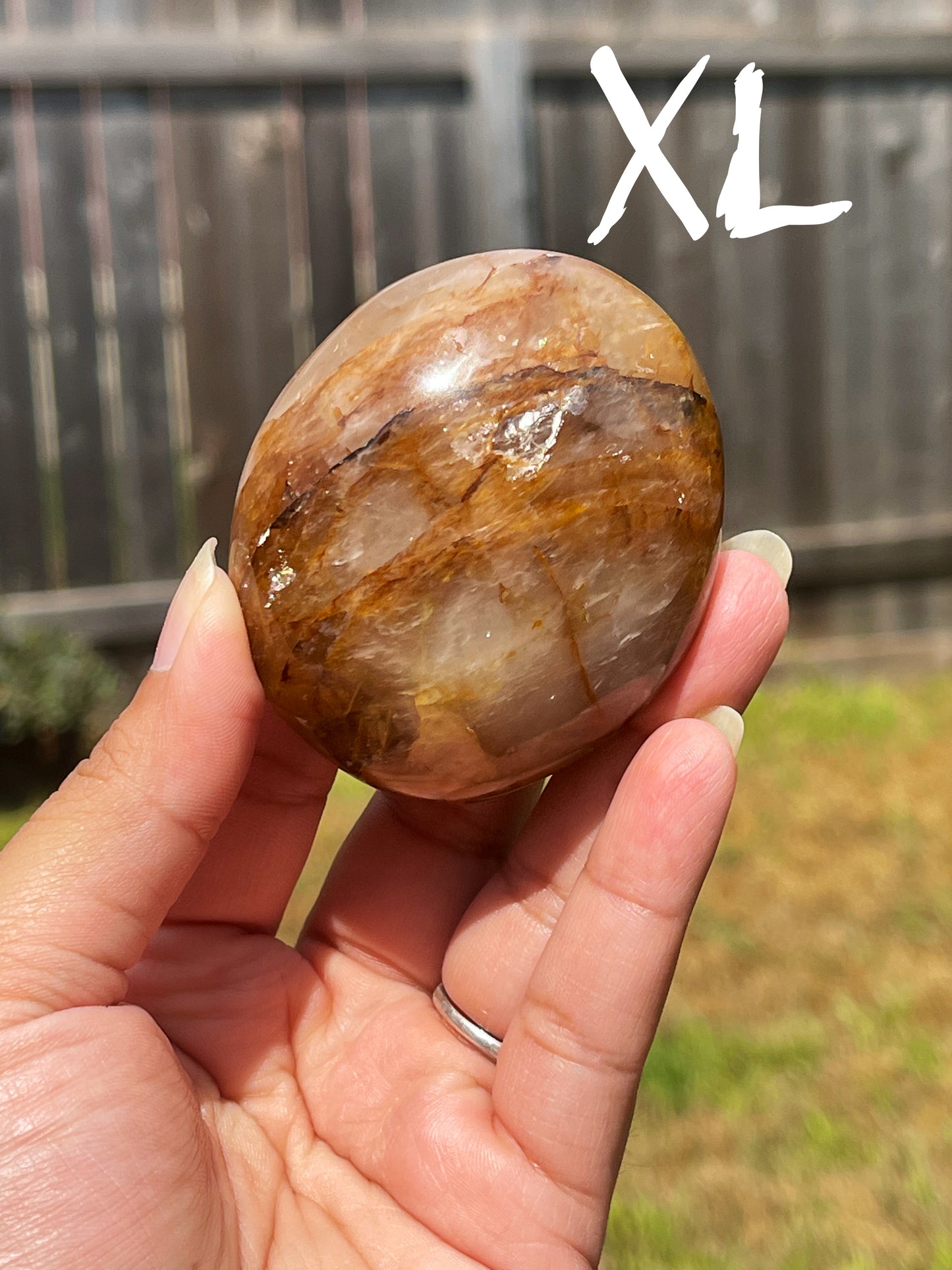 Golden Healer Palm Stone